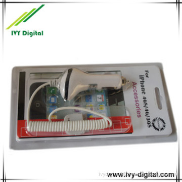 Car Charger with Cable for iPhone 4G 3G 3GS